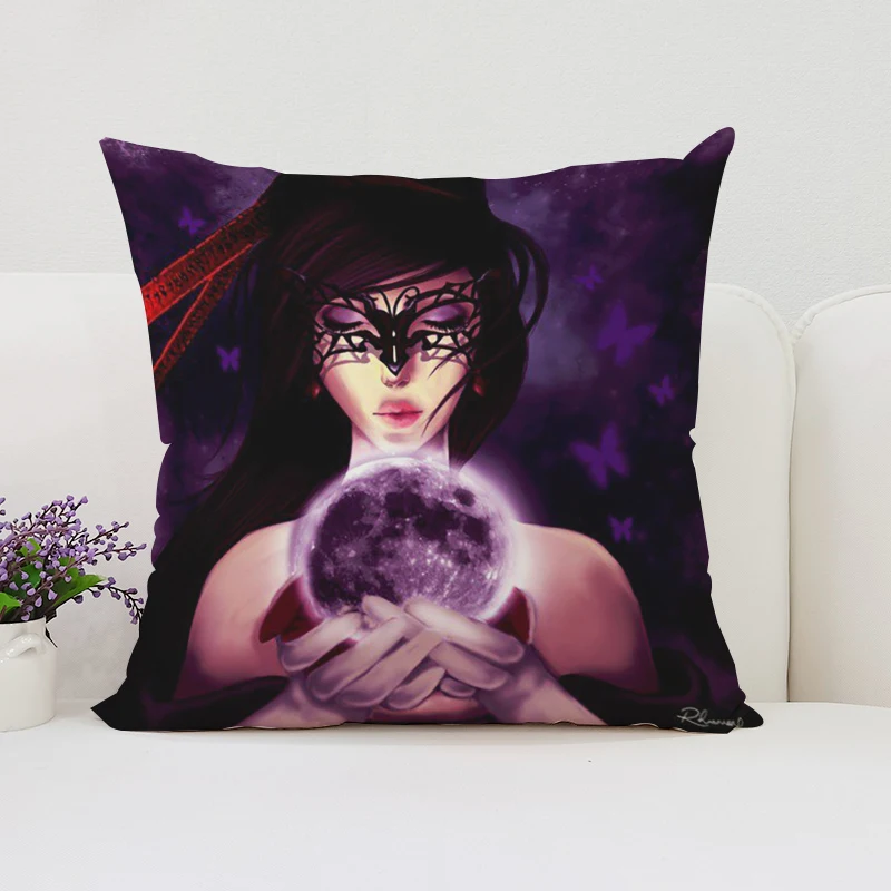 

40x40cmAnime Bayonettas double-sided printed pillowcase sofa decoration short plush cushion cover home bed pillowcase 50x50cm
