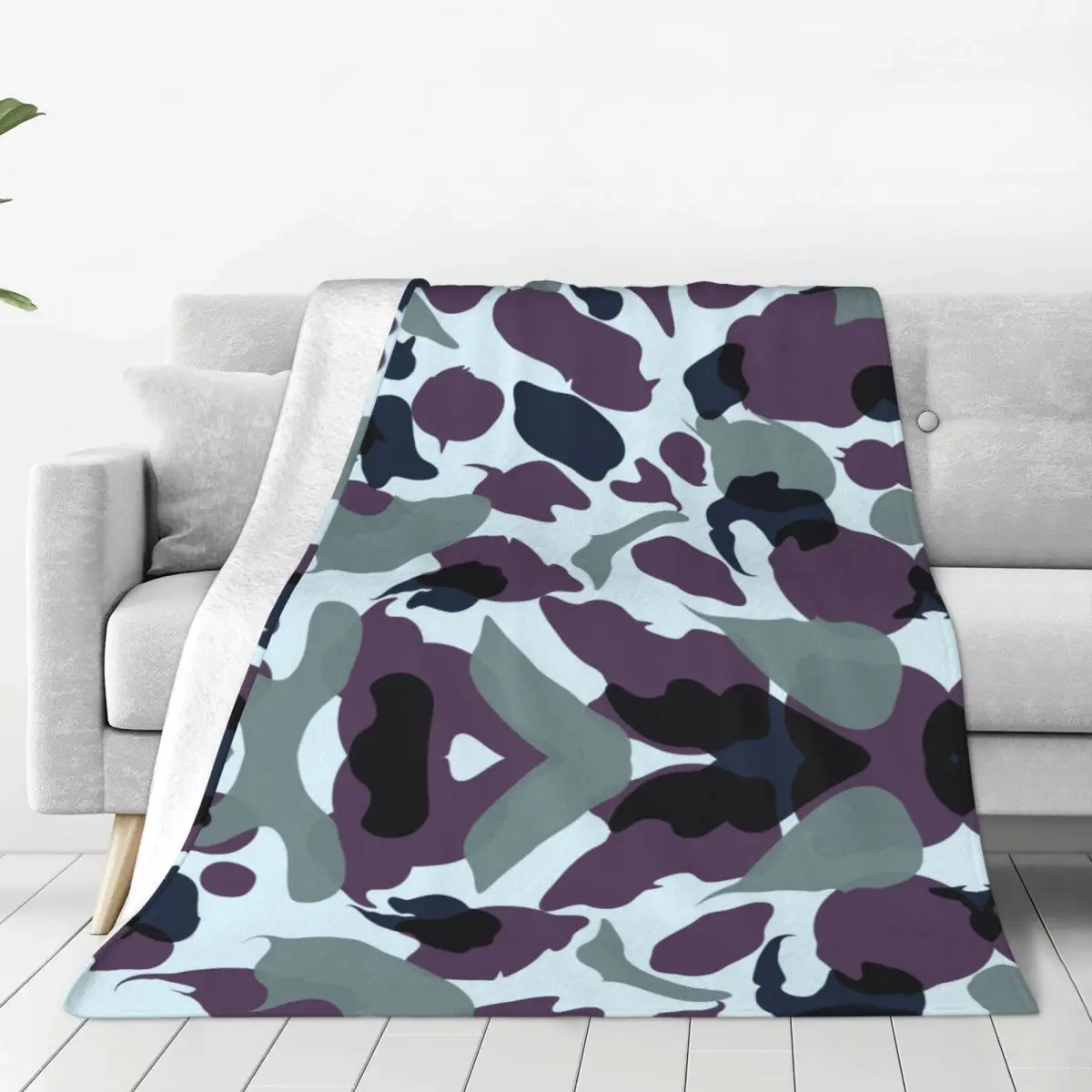 

Camouflage Blankets camouflage Flannel Throw Blankets Home Couch Printed Lightweight Bedspread