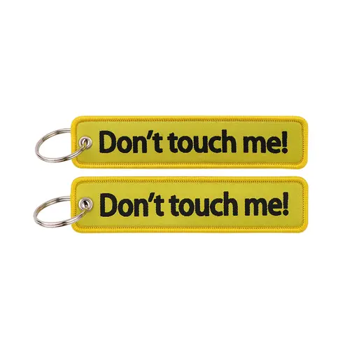 1pcs Computer Pop-up Window Quotes Embroidered Keys Tag Keychains For Motorcycles Backpack Fashion Key Ring Accessories Gifts - Image 80