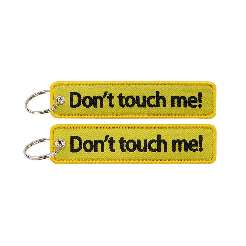 1pcs Computer Pop-up Window Quotes Embroidered Keys Tag Keychains For Motorcycles Backpack Fashion Key Ring Accessories Gifts - Image 80