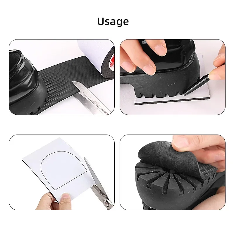 Shoe sole stickers Sole Silent Anti Slip Sticker Sneakers Noise Reduction Patch Shoes Heel Repair Paster Extend Service Lifetime Soft Shoe Care Kit