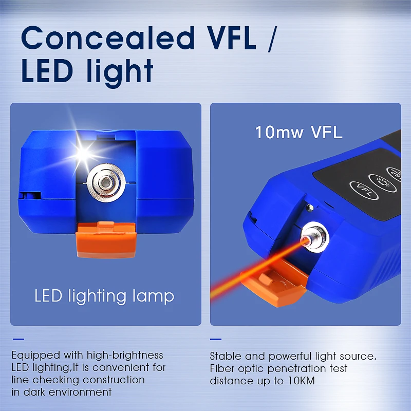 AUA-C40/40/35 Fiber Optic Identifier Visual Fault Locator 10mw Live Fiber Optical Identifier 800-1700nm