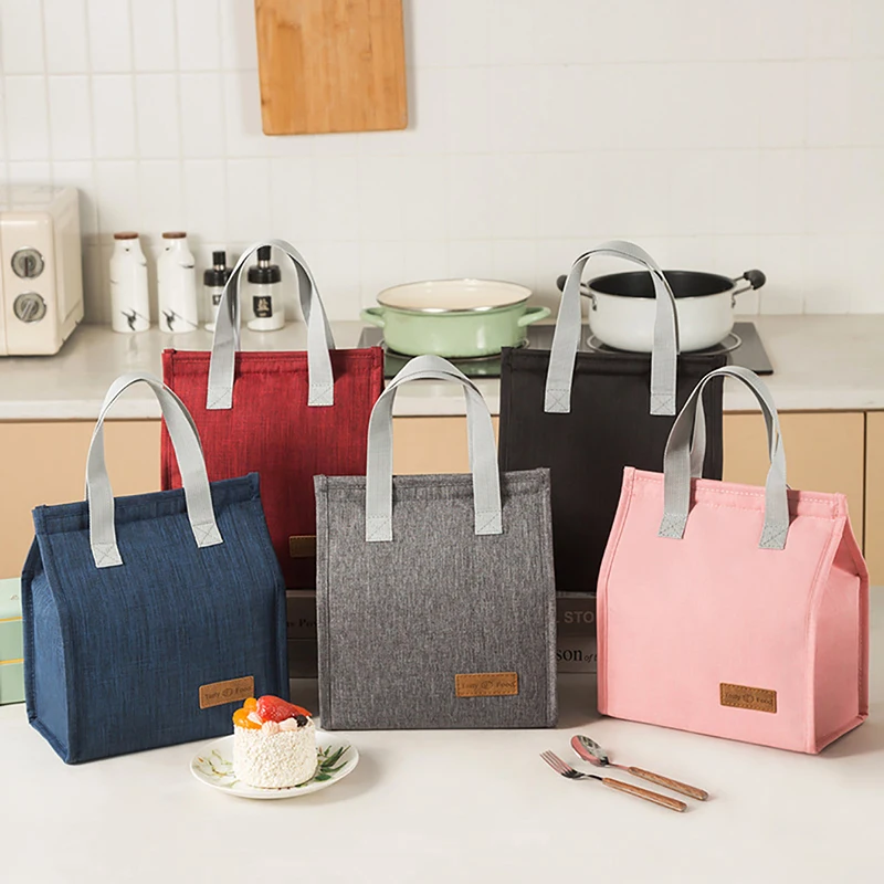 

Lunch Bag Oxford Thermal Insulation Lunch Box Storage Handbag Large Capacity Multifunctional School Lunch Bags Picnic Food Pouch