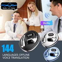 Ai Two-Way Real time Translators Earphone 144 Languages Wireless Bluetooth Smart Voice Translator Headphones For Travel Business 4