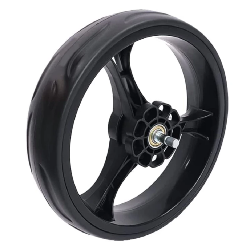 2x Replacement Wheels Shopping Cart Replace Trolley Foldable Luggage Black White