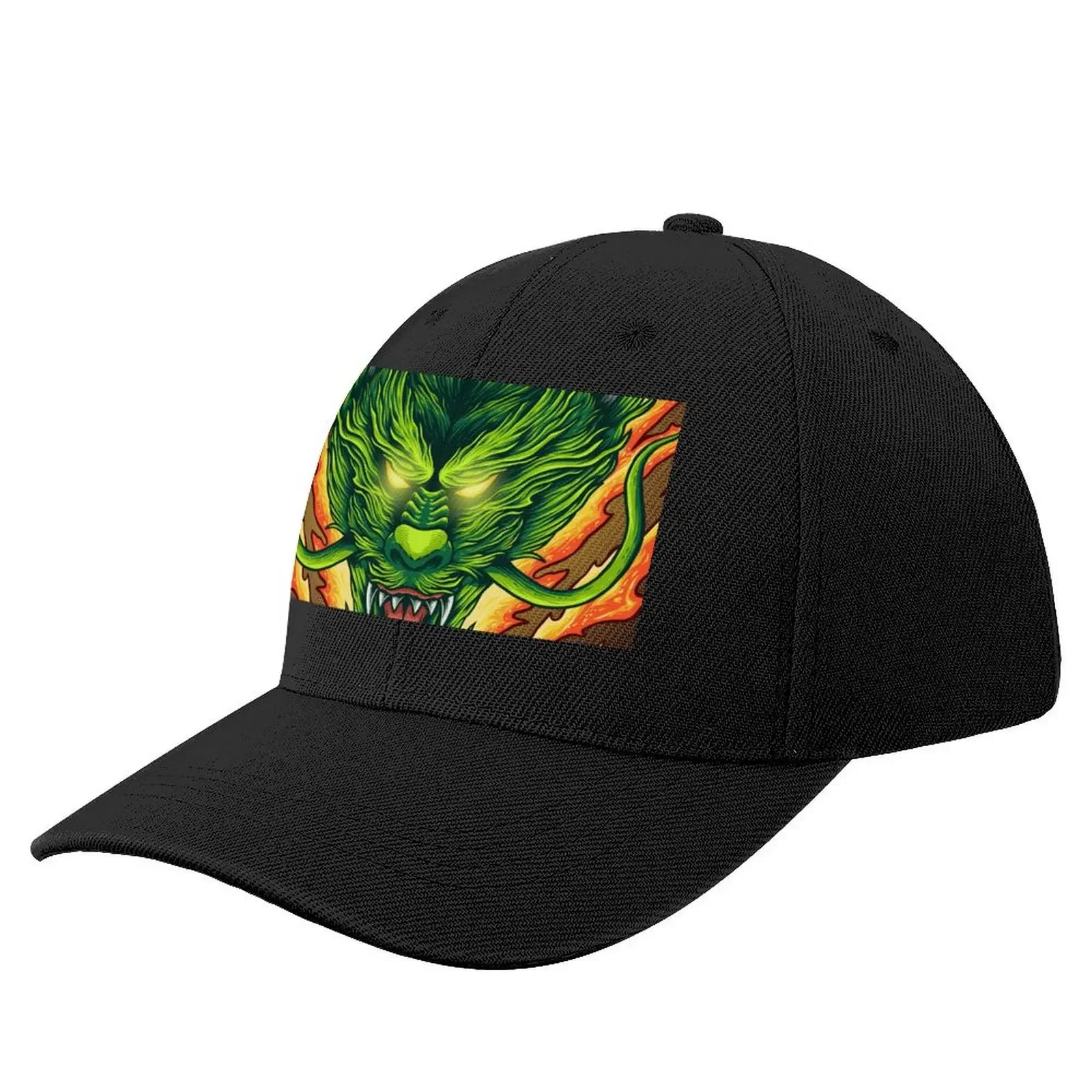 

Dragon On Fire Baseball Cap summer hat Fishing cap Mens Hats Women's