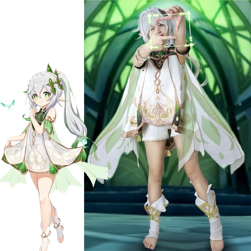 

Game Genshin Impact Nahida Cosplay Costume Halloween Party Role Play Outfit Sumeru Nahida Loli Girl Dresses Lovely Suit Dropship