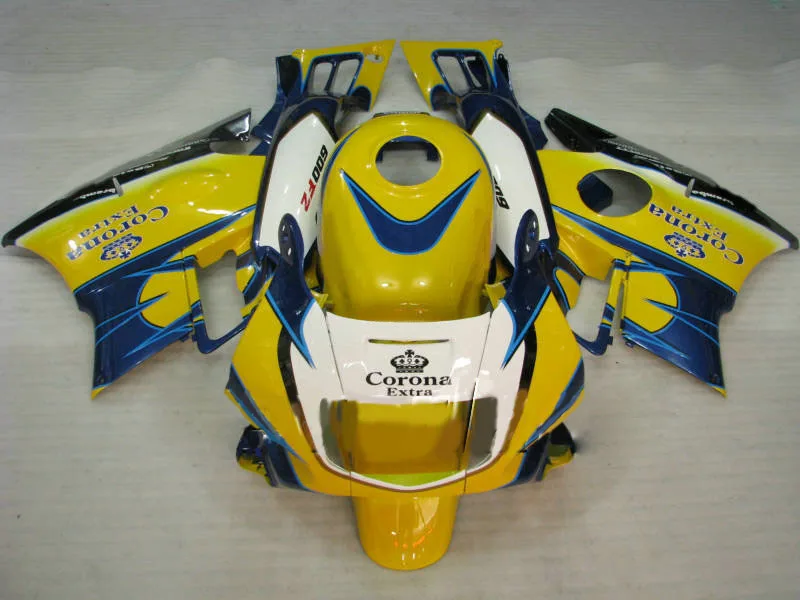 

Бесплатные Винты и подарки для HONDA CBR600F2 91 92 93 94 CBR600 F2 1991 1992 1993 ABS Набор желтых синих обтекателей-Hey