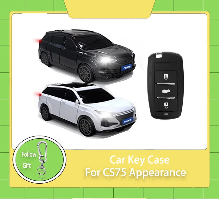 

For CS75 Appearance for Changan CS75 EADO CS35 RAETON CS15 V3 V5 V7 Smart Car Key Case 2 3 Button Remote Cover Fob Car Styling