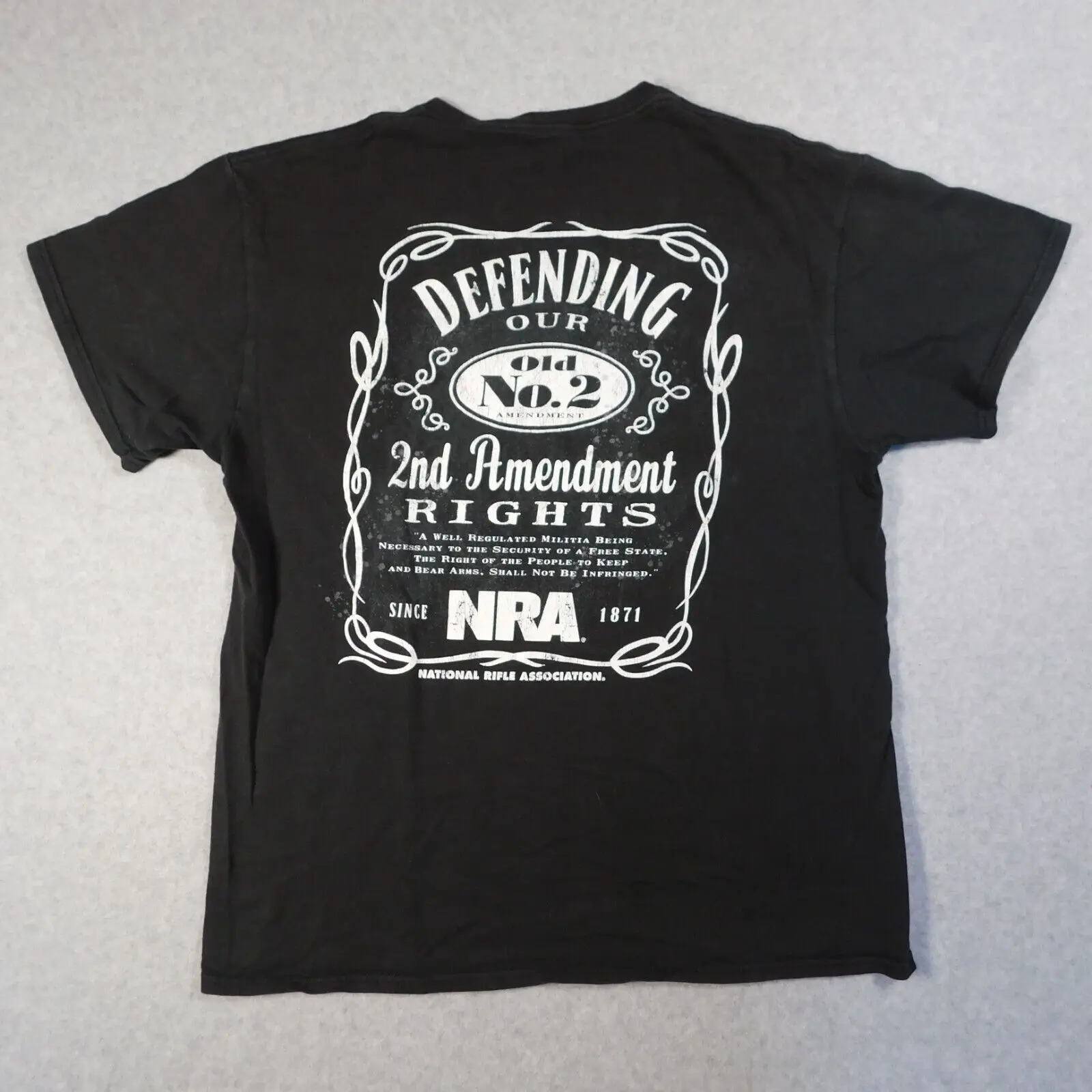 Рубашка NRA мужская с большим графическим логотипом, американская хлопковая рубашка с коротким рукавом и рисунком