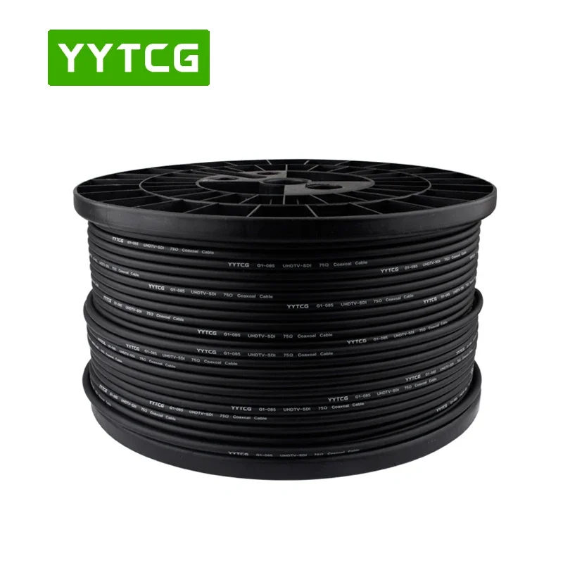 YYTCG RF 동축 케이블, 블랙 RG-85, RG85U 동축 피그테일 와이어 케이블, 3M, 5M, 10M, 15M, 20M, 25M, 30M, 40M, 50 m, 75 ohm
