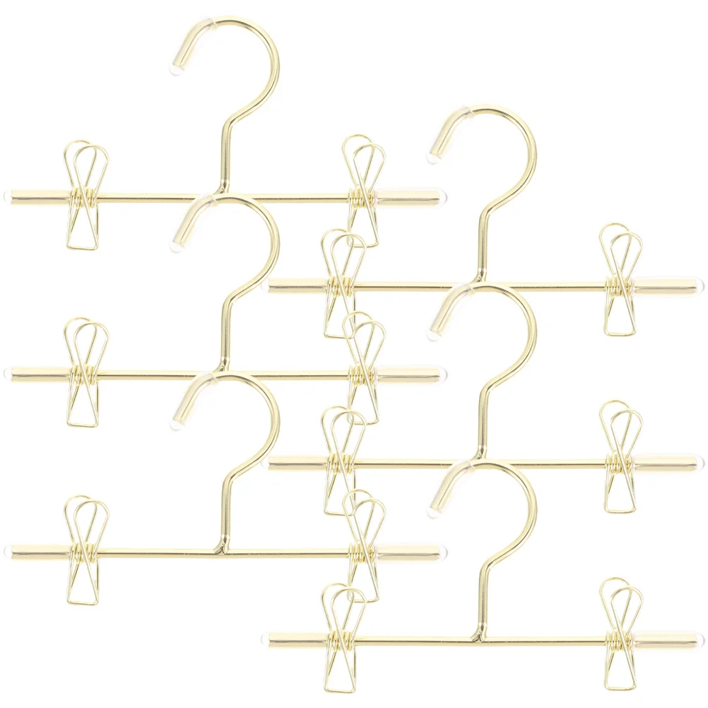 

Hangers Clothes Mini Hanger Rack Clothing Garment House Dress Metal Baby Storage Miniature Wardrobe Tiny Ornaments Coat Closet