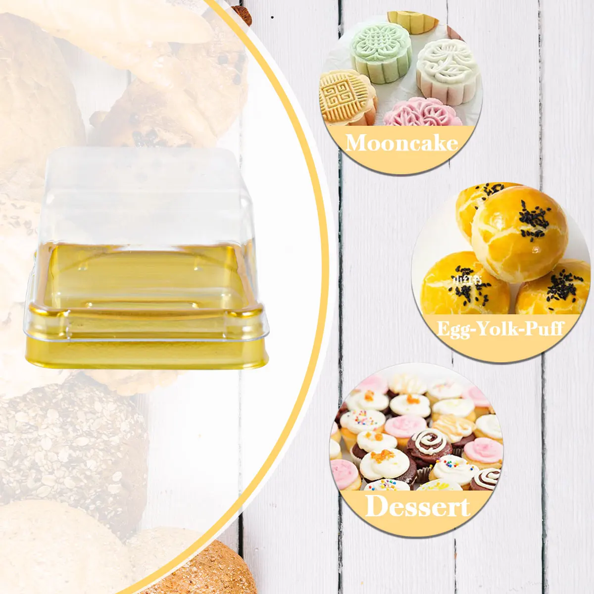 50-Pack Mini Transparent Cake and Pastry Boxes - Ideal for Weddings, Parties, and Gift Packaging