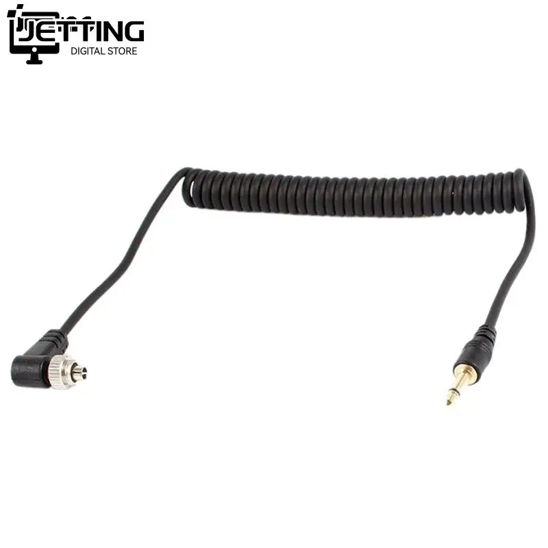 

Camera Flashes Accessories 3.5mm to Male PC Flash Sync Cable Screw Lock for Trigger Studio Light