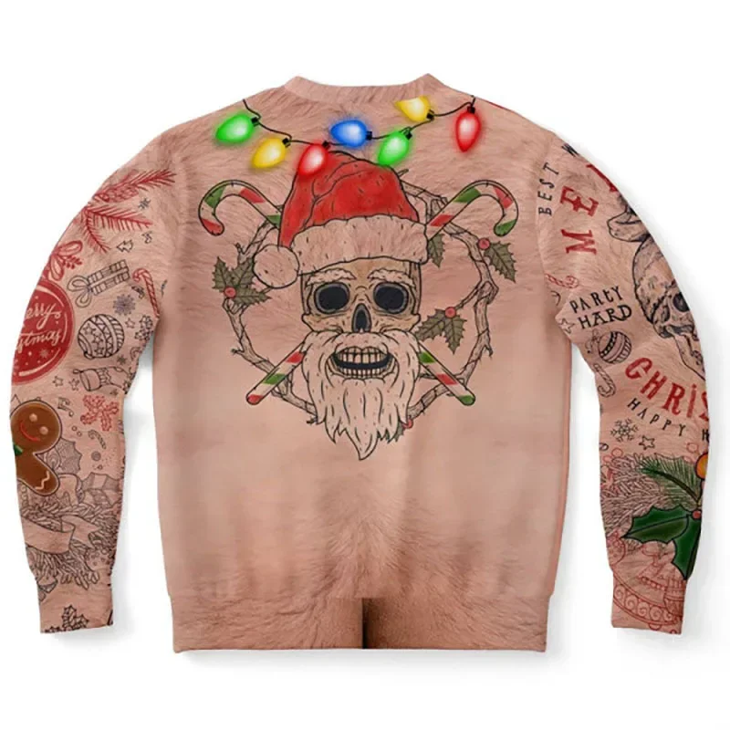 Clothing Ugly Sweater Man Chest Uideazone Men Women Printed Ugly
