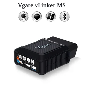 New Vgate Vlinker MS BT3.0 OBD2 Scanner for 12V 24V All Systems Diagnostic Tool ELM327 V2.3 for IOS/Android CH HS MS LS SW CAN 1