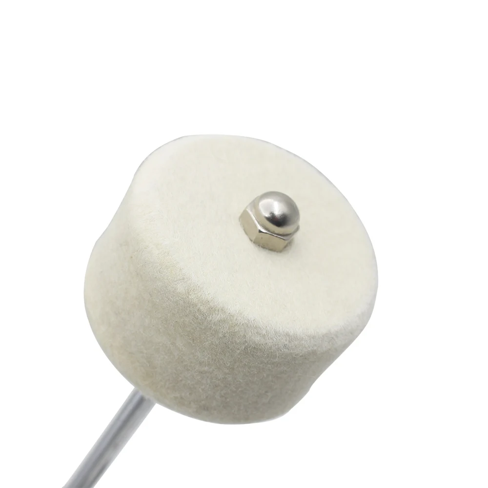 Wool Felt Pad Bass Jazz Drum Beater For Bass Drum Pedal Beater Percussion Instrument Accessories Mallet Head Replacement drum percussion accessories drum accessories