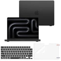 Sleek Protective Laptop Case for MacBook Air/Pro 13 - 16 inch (2022 - 2026) (Black)