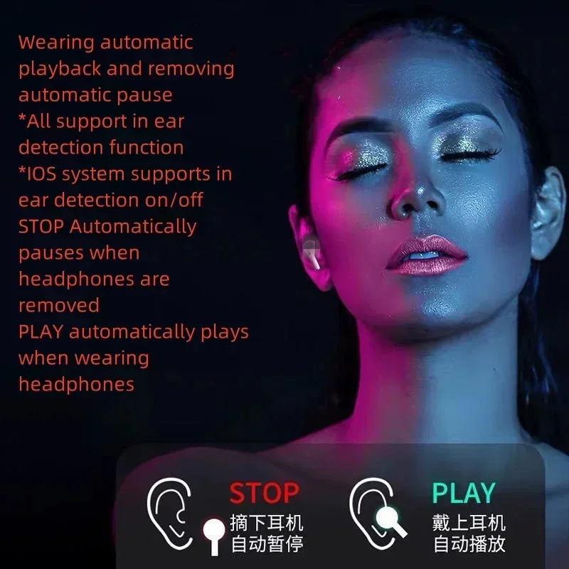 high-quality high fidelity original Air usb 4 Pro2 wireless Bluetooth earphones with ANC, touch adjustment, and pop-up scre
