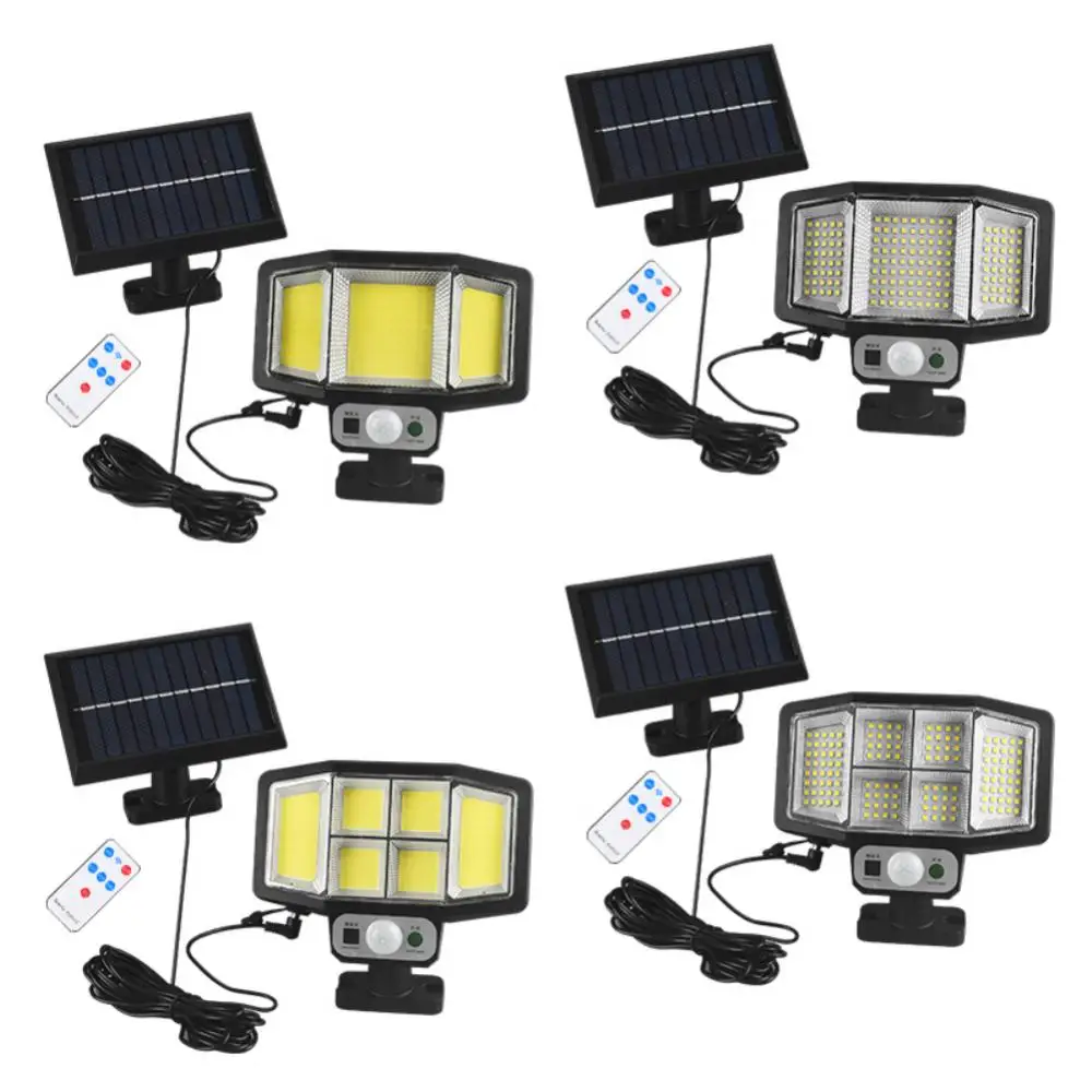 

Настенный светильник на солнечной батарее, водонепроницаемая лампа с датчиком движения, 3 режима, наружное уличное освещение для безопасности, фонарь для стен сада