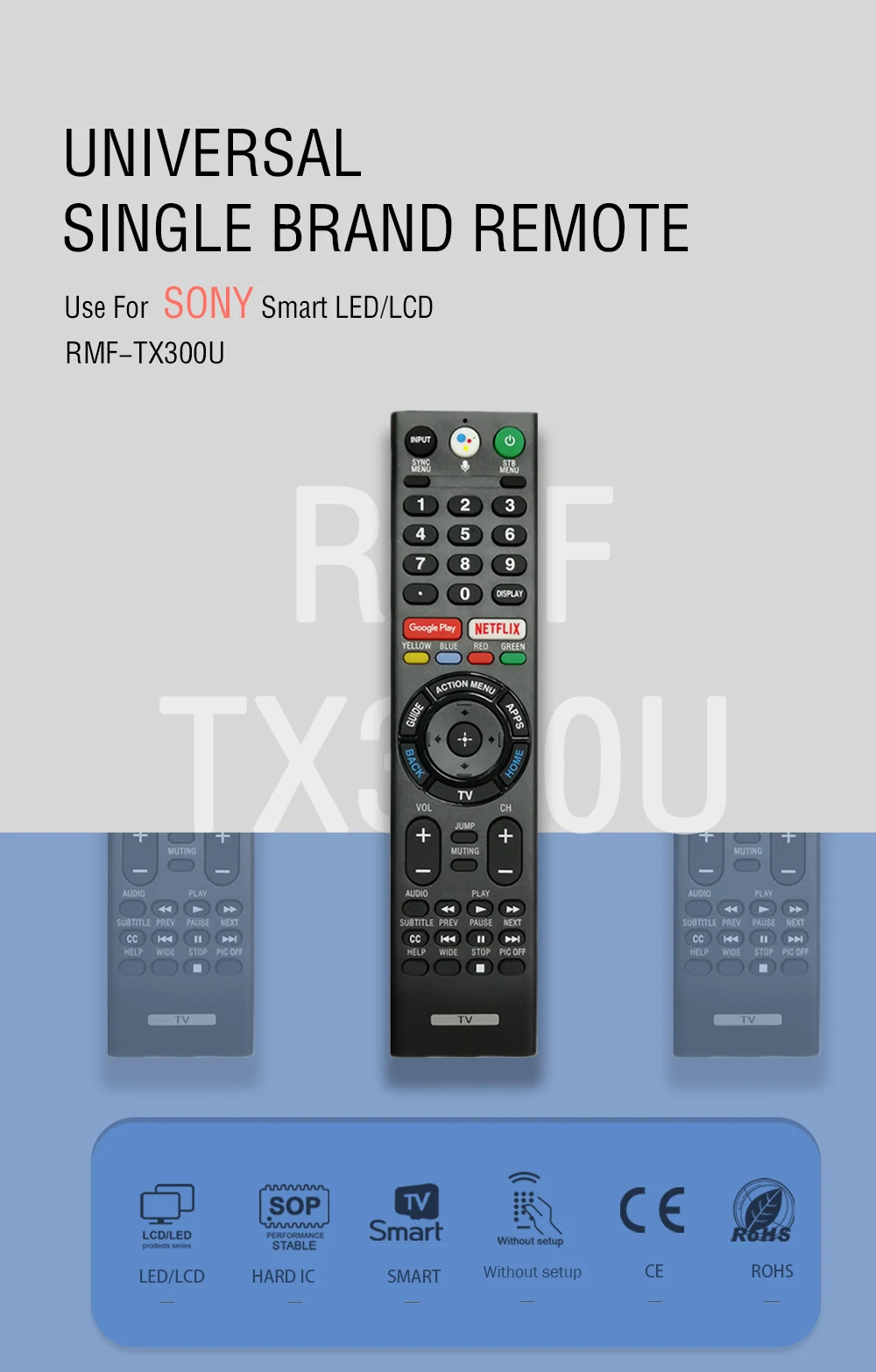 controles remoto RMF-TX200P RMF-TX310U KDL-49WE753