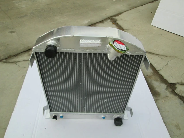 62mm 3 row Aluminum Radiator For 1932 Ford Chopped Hot Rod W / 1932-1939  Model A Chevy 350 V8 Engine - AliExpress