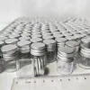 50 /100 Pcs 5ml 13*22*30mm Tiny Glass Jars with Silver Screw Caps - Perfect Mini Decorative Vials! Glass bottles 3