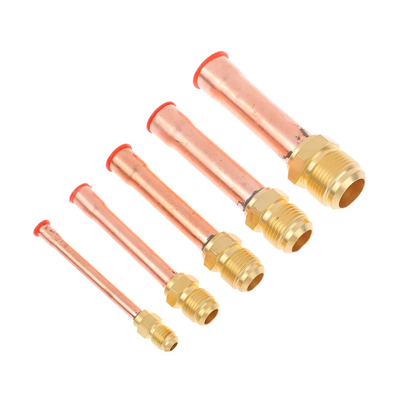 

45 Degree Flare Connector With Copper Tube Brass Pipe For Air Conditioner Household Appliances Supplies