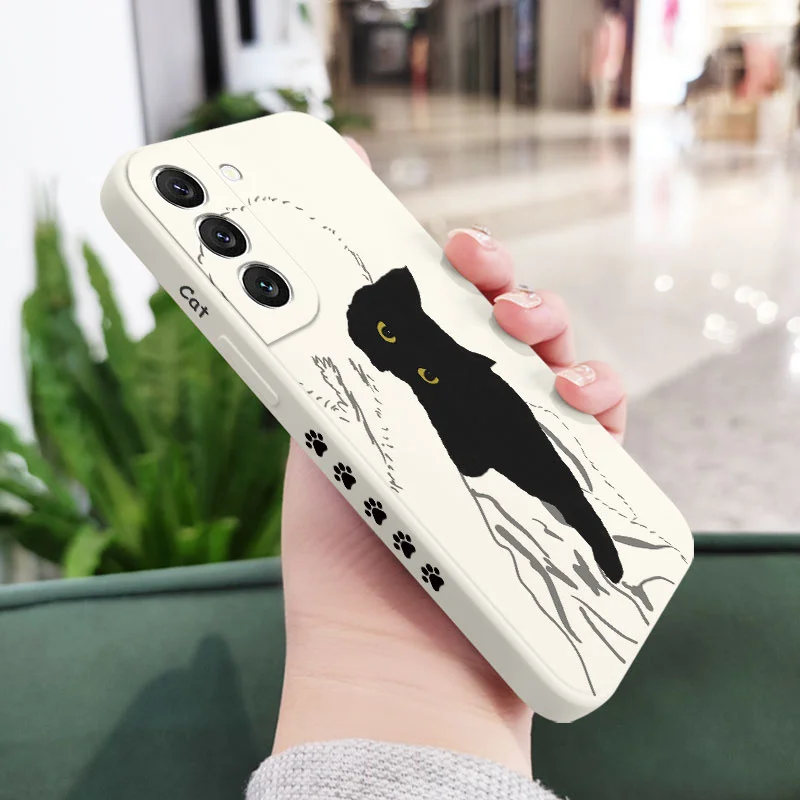 Charming Cat Silicone Phone Case Cover