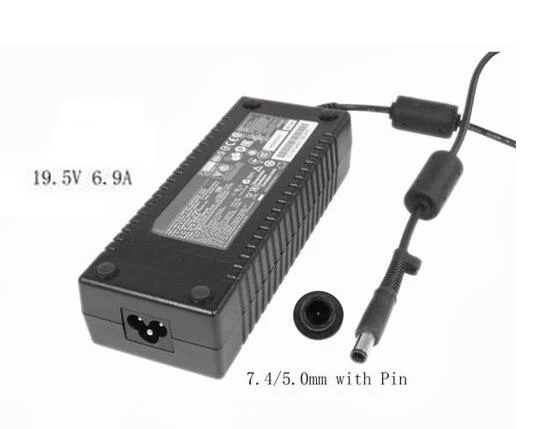 

Laptop Power Adapter PA-1131-06HI, 19.5V 6.9A, Barrel 7.4/5.0mm with Pin, 3-Prong