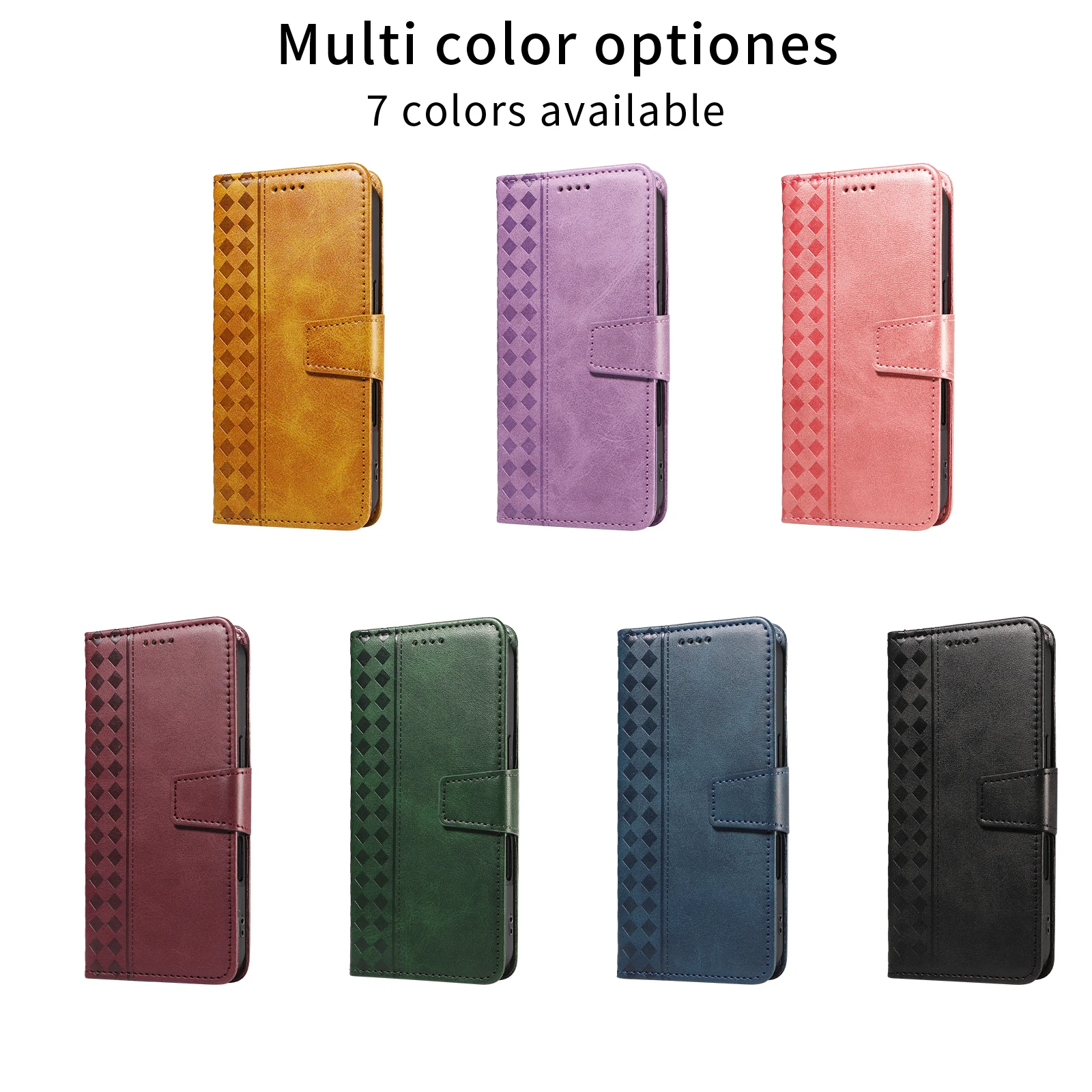 Sleek Synthetic Leather Wallet Phone Case