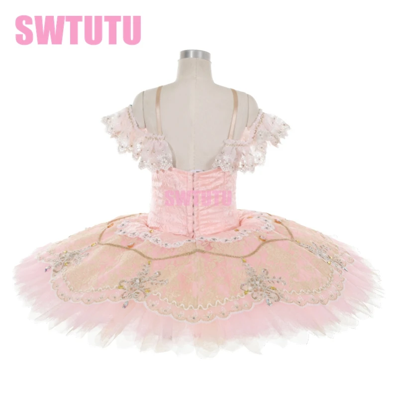 

Peach Pink Sugar Plum Fairy Classical Platter Ballet Tutus Professional Costumes Adult BT4176