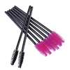 Wholesale 200 PCS Disposable Eyelash brush Mascara Wands Spoolies for Eye Lash Extension, Eyebrow and Makeup (Black&Rose red) 6