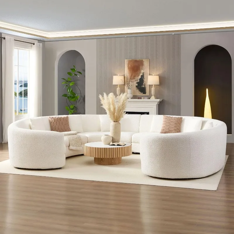 Oversize Curved Modular Sofa 5