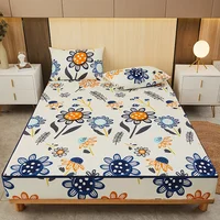 Six-Sided With Zipper Mattress Protector Cover Full Waterproof Sheets Dust Cover Single/Queen/King /Twin/ Customizable Bed Sheet 3