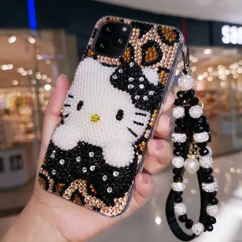 For iPhone 15 Pro Max iPhone 8 Plus Phone 14 7 12 11 13 Case iPhone case phone case Rhinestone Protective Case Silicone Xs Drop-Resistant Trendy Female