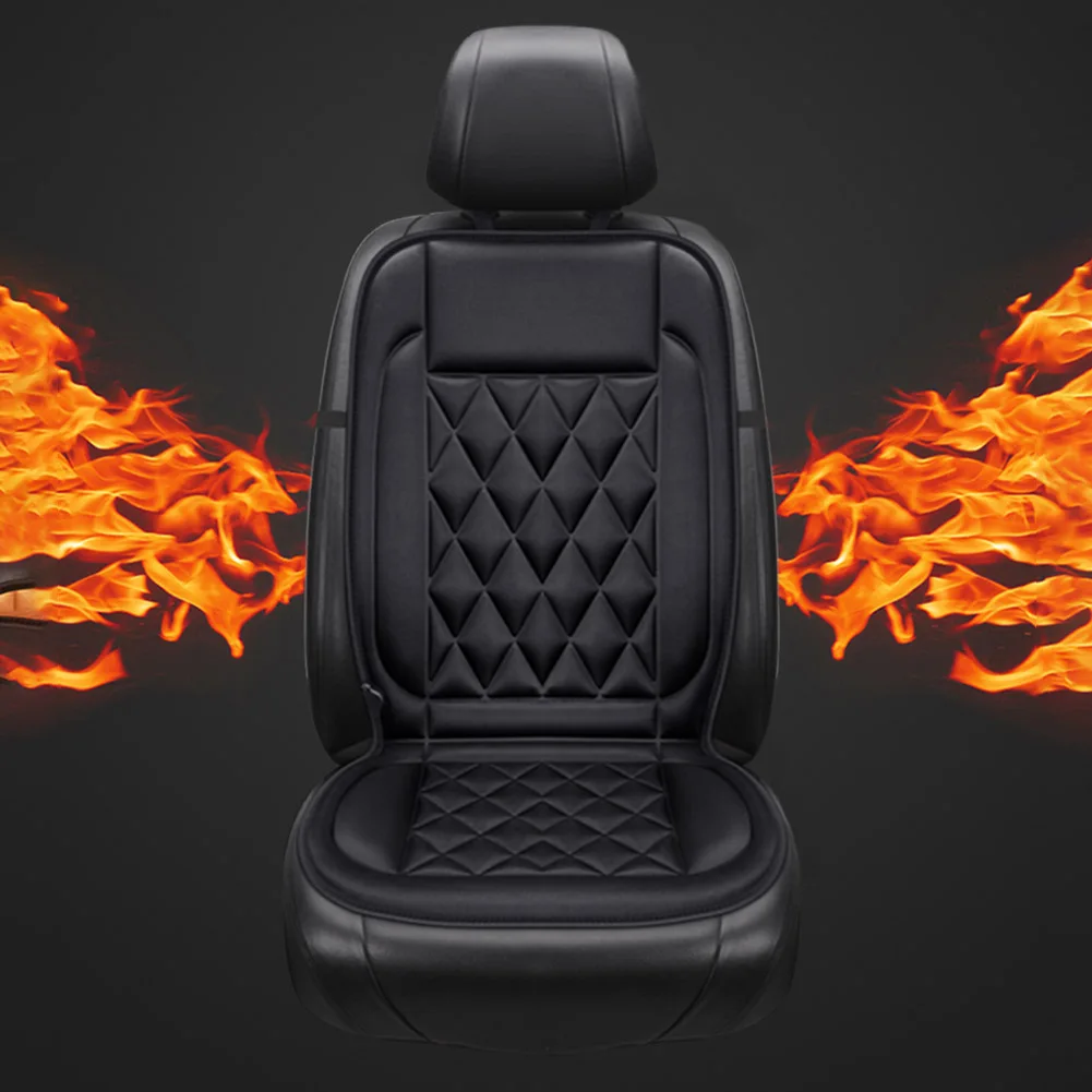 Winter Heated Car Seat Cover 12V Heating Warmer Car Seat Cushion 2 Gear Auto Universal Car Seat Protector Cloak Cover Pads Set