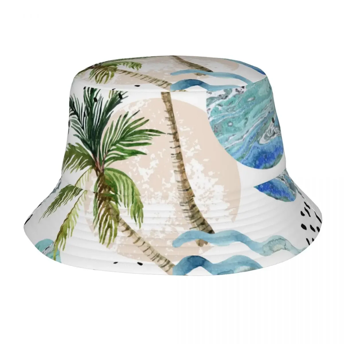 Palm Tree Fisherman Cap Hip Hop Gorras Summer 80S Anni '90 Style Unisex Bucket Hat Outdoor Giardinaggio Beach Escursionismo Berretti Da Pesca