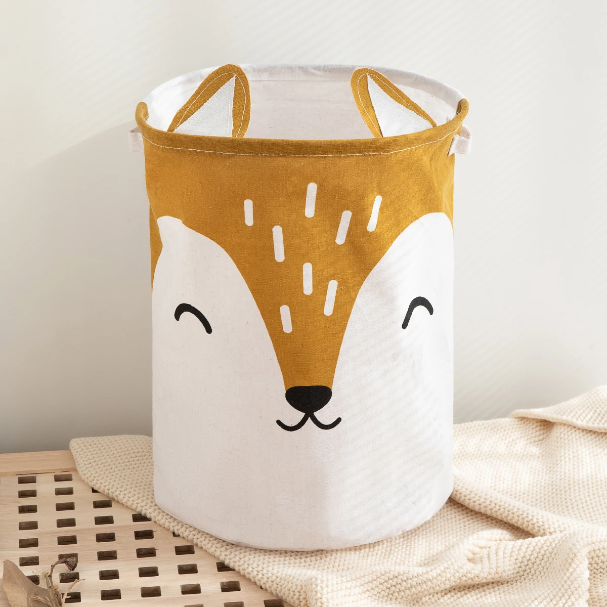 1PC Large Capacity Portable Laundry Basket Dirty Clothes Basket Fabric Laundry Basket Folding Storage Basket Household Storage B 3