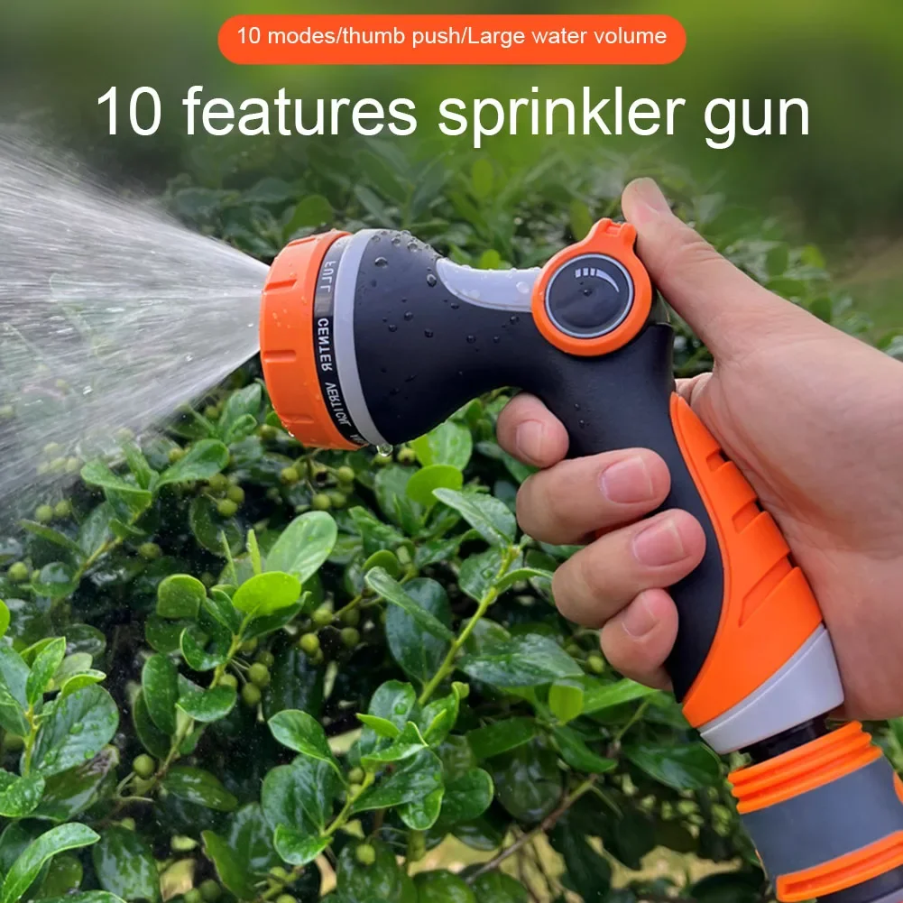 Garden Watering Water Gun Garden Watering Tool Vegetable Sprinkler Multi Function Sprayer Hose Nozzle MultiColor