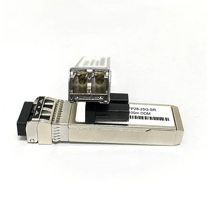 25G SFP28 Module Dual LC 25GBASE-SR 850nm 100m DDM MMF SFP28 Optical Transceiver For Cisco/Mikrotik/Huawei/Juniper Fiber Switch