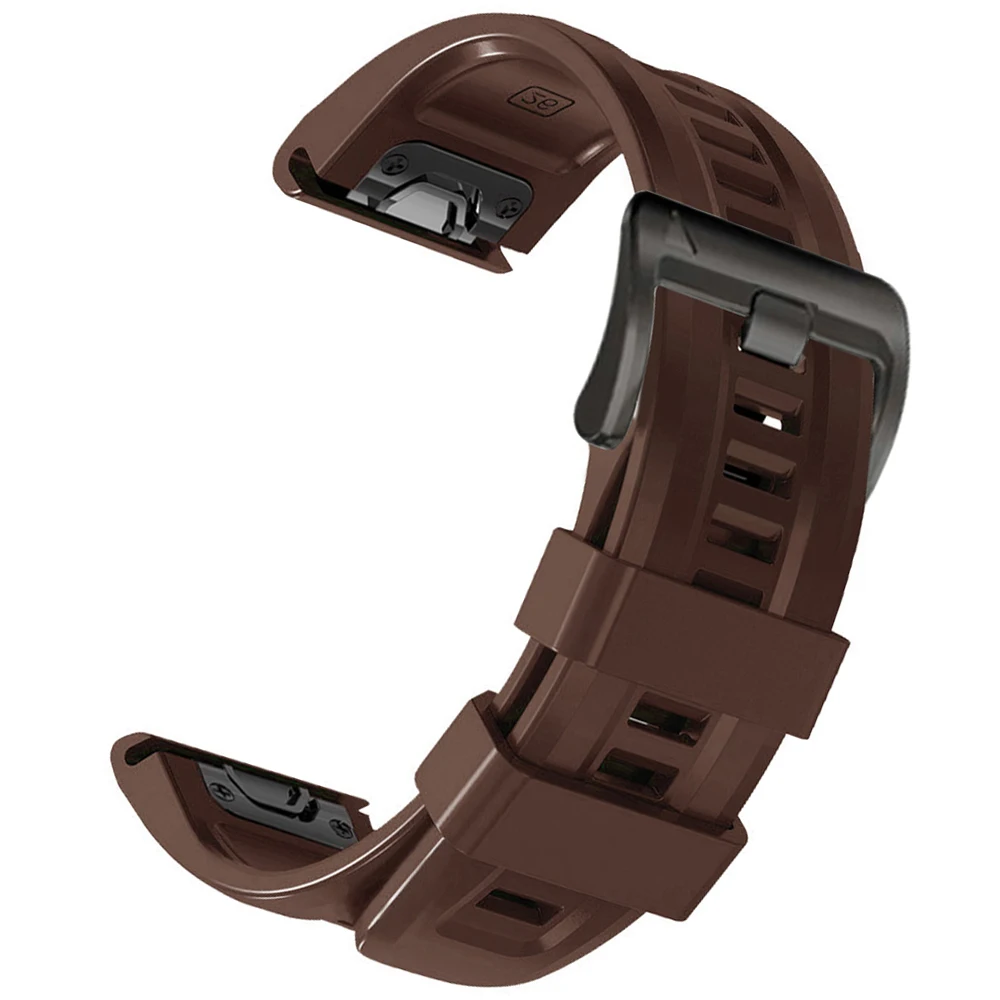 Enhanced Silicone Sports Strap - Outdoor QuickFit Bracelet, 22-26mm
