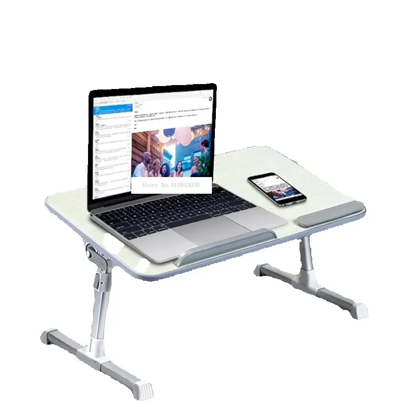 A8 Adjustable Height Foldable Laptop Computer Table Multipurpose Bed Table With Cooling Fan Angle-Adjustable Non-Slip Desktop