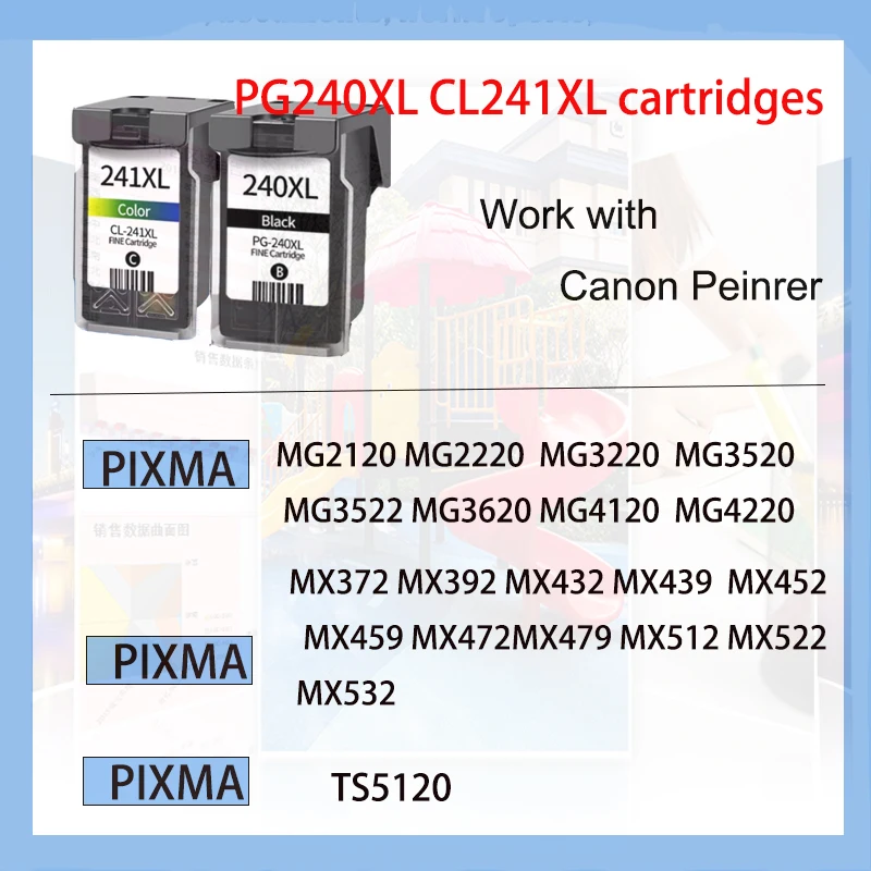 Cartuccia Di Inchiostro XL PG240 CL241 PG 240 CL-241 PG-240 CL - Foto 2