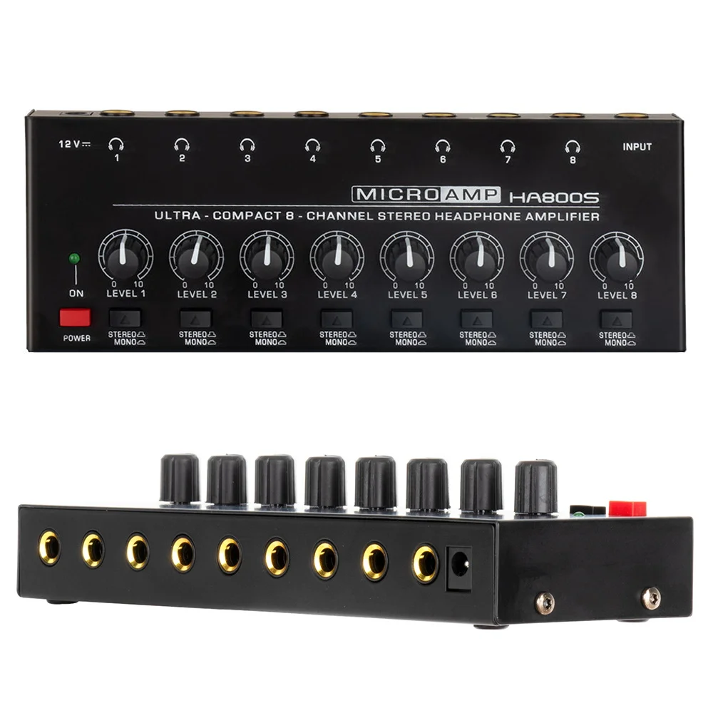 AMPLIFICADOR-DE-AURICULARES-EST-REO-de-4-y-8-canales-amplificador-de ...
