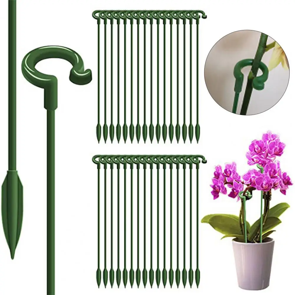 10Pcs Plant Support Stake Stick Sunflower Vegetables Stem Glass Fiber Support Stick Potted Plant Gardening Supplies