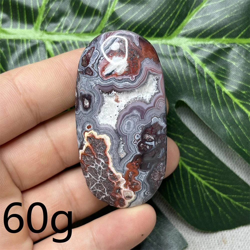 Natural Gemstones Mexican Crazy Rune Agate Palm Stone Geode Free Form Home Room Spiritual Decoration Gift Crystal Stone Healing