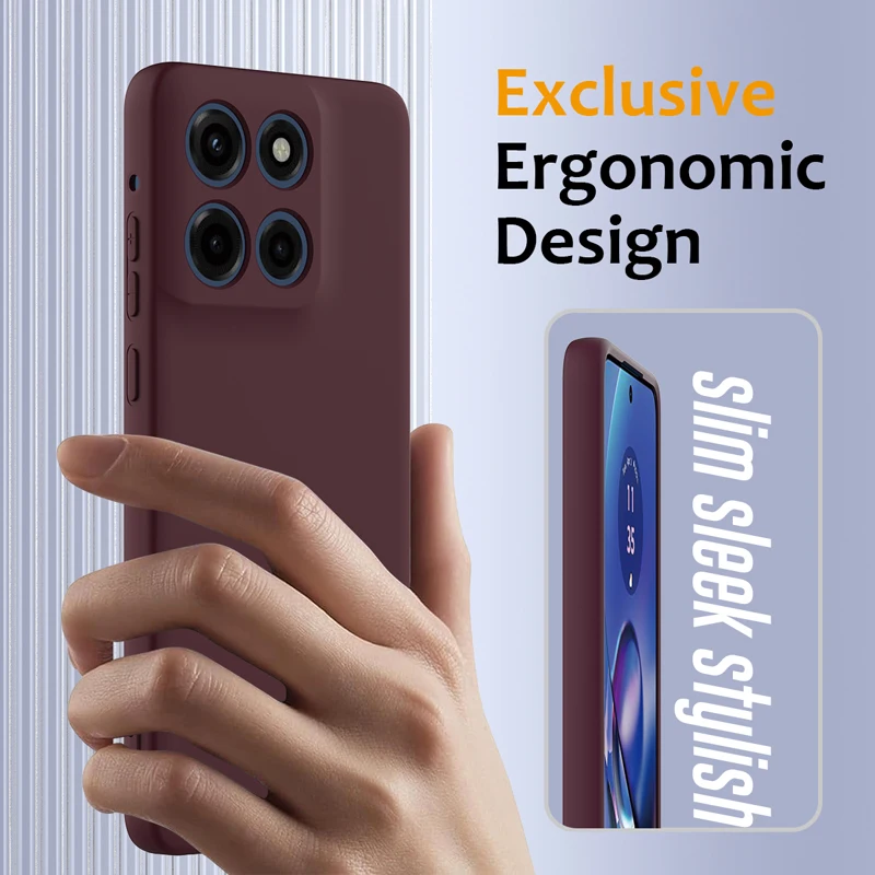 Premium Liquid Silicone Magnetic Protective Phone Cover - Stylish and Durable Case