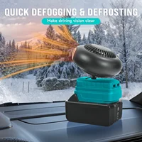 Souffleur d'air chaud portable, chauffage de voiture sans fil, dégivreur de pare-brise, ventilateur de chauffage et de refroidissement rapide pour batterie Makita 18V 5