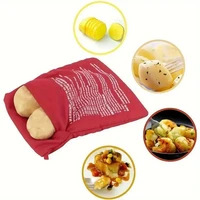 Sac de pommes de terre réutilisable pour micro-ondes, cuiseur de pommes de terre au micro-ondes Express, pot parfait Tag4, poudres au four d'apprentissage 3